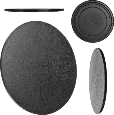 Image de KADAX Parterre de fleurs Plateau de table 30cm Noir