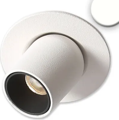 Produktbild von ISOLED LED Einbauleuchte Pipe MiniAMP weiß, 3W, 24V DC, neutralweiß, dimmbar
