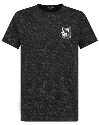Produktbild von Sublevel Meliertes T-Shirt mit Rundhals und Print Größe: XL