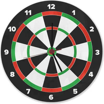 Produktbild von Dartscheibe Wanduhr aus Alu