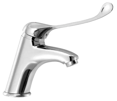 Produktbild von Aqualine KASIOPEA Waschtischarmatur ohne Ablaufgarnitur, medizinischer Hebel, Chrom