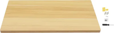 Produktbild von Wandmontierter Klapptisch - Faltbarer Arbeitstisch - Holzplatte - Traglast 250 kg - Maße 81×45,5×25 cm - Für Küche, Schlafzimmer, Wohnmobil, Arbeitszimmer