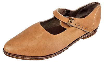 Produktbild von Spätmittelalter Riemchenschuhe Naturbraun Gr. 36