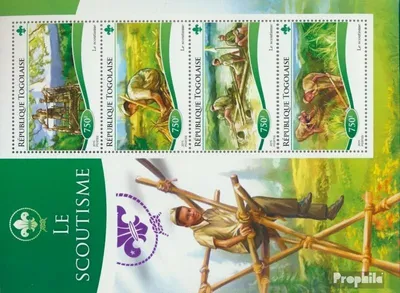 Produktbild von Briefmarken Togo 2015 Mi 6604-6607 Kleinbogen (kompl. Ausgabe) postfrisch Scouting