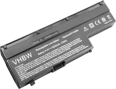 Produktbild von vhbw Akku Ersatz für Medion 40027608, BTP-CMBM, 40026269, BTP-CNBM, BTP-CWBM, 40029779, BTP-D2BM für Notebook (5200 mAh, 14,4 V, Li-Ion)