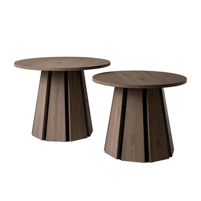 Produktbild von Couchtischset SILVA 2in1 - Nussbaum