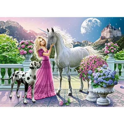 Obrázok produktu pre CASTORLAND Puzzle Môj priateľ jednorožec 300 dielikov