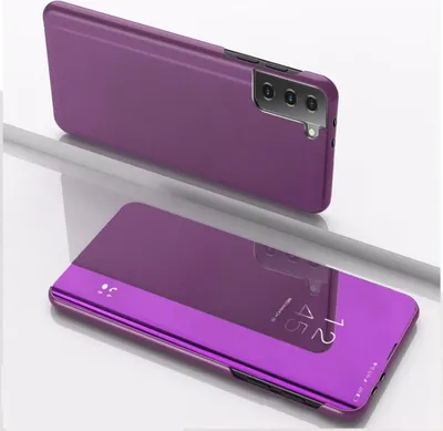 Produktbild von König Design Hülle kompatibel mit Samsung Galaxy S21 FE Kunststoff Full Cover Handyhülle - Case Violett