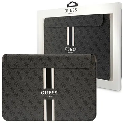 Produktbild von Guess Polyurethan4G Printed Stripes Computer Sleeve 13/14" schwarz
