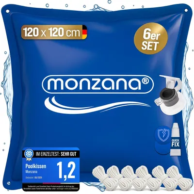 Produktbild von MONZANA 6x Poolkissen Winter XL Chlorbeständig rechteckig