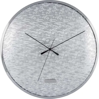 Produktbild von Karlsson - Wanduhr Disco - Silber - Ø40cm