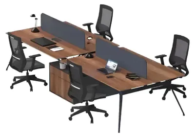 Produktbild von Großer Arbeitstisch Bürotische Arbeitszimmermöbel Massivholz Möbel Luxus