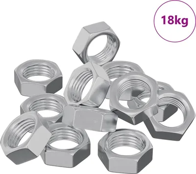 Produktbild von Sechskantmutter 23377 pcs Silber Metall