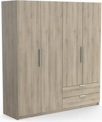 Produktbild von Kleiderschrank >Glory2< in Kronberg Eiche aus Holzwerkstoff - 178x192x51 (BxHxT)