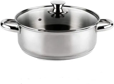 Immagine prodotto di Pentola in acciaio inossidabile per induzione, diametro 18 cm, capacità 2.0 litri