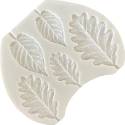 Obrázek produktu pro Silikonová forma s motivem listu, kutilské potřeby, nástroje na zdobení dortů, poleva, cukrovinky, pryskyřice, hlína (10,7 x 8,3 x 0,6 cm)