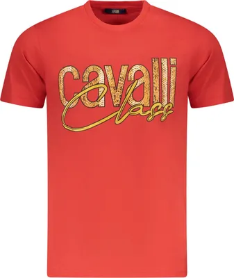Produktbild von Cavalli Class Herren KURZARM-T-SHIRT Rot TXT61MJD060_RO02000 : Größe - 2XL Größe: 2XL