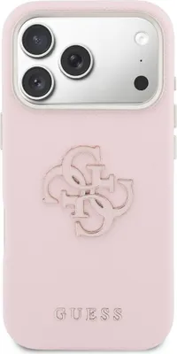 Produktbild von GUESS case passend für IPHONE 17 Pro Max GUHCP17X5PS4RGGP (PU FW Resin Logo) pink