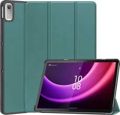 Produktbild von Lenovo Tab P11 Gen 2 Hülle - Tri-Fold Ständer Klapphülle mit Schlaf/Wach-Funktion - Grün
