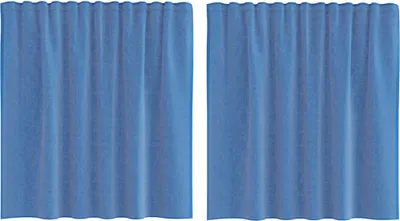 Immagine prodotto di Tende in Voile con Passanti 2 pz Blu Reale 140x140 cm