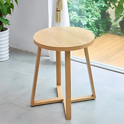 Produktbild von 360Home Tisch Couchtisch Holzmaserung Cafe Dessert Fast Food Restaurant Gastronomiemöbel 60x75 cm Rund V1 Bistrotisch