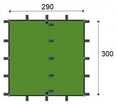 Zdjęcie produktu dla Jurek S+R Jurek Arm 3x3 z zieloną plandeką