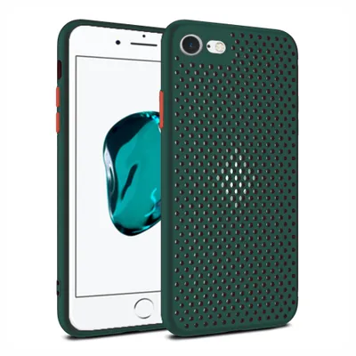 Obrázek produktu pro Silikonové pouzdro Smartphonica pro iPhone 7/8 s otvory - tmavě zelené