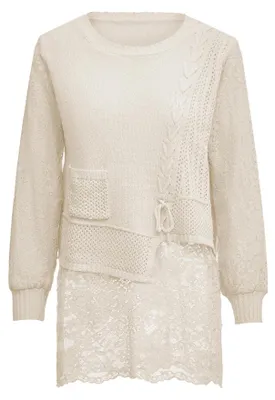 Produktbild von LYNNEA damen strickpullover - Weiss, XS/S