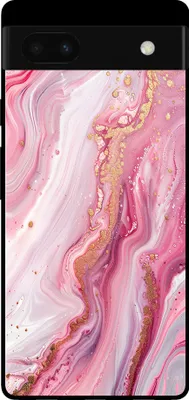 Produktbild von Handyhülle für Google Pixel 6 Pro mit Marmordruck - TPU Backcover Case Marble Design - Rosa