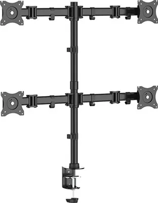 Produktbild von Quad LED LCD Monitor Tischhalterung 4 Monitore bis 27 Zoll 8kg VESA 100 75 Office-148Q