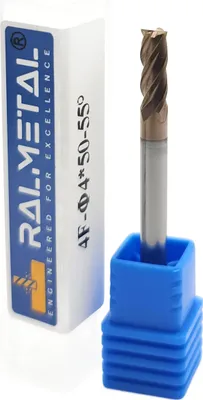 Produktbild von Vollhartmetall-Fräser, 4 Schneiden, 4 x 11 x 50 mm, TiSiN, 55 HRC