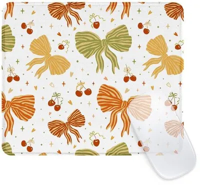 Immagine prodotto di Tappetino per mouse Unyqoos® quadrato, 24 x 18 x 2 cm – base in gomma antiscivolo, superficie idrorepellente, motivo a righe e a cuore, ideale per l'ufficio e il lavoro da casa