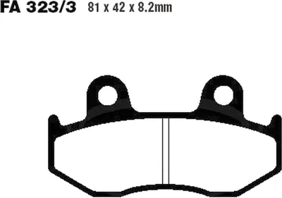 Immagine prodotto di Pastiglie freno posteriori per Suzuki AN 400 Burgman, anno di produzione 1999-2000, pastiglie EBC - Nuove