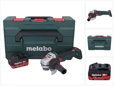 Obrázok produktu pre Metabo WB 18 LTX BL 15-125 Quick akumulátorová uhlová brúska 18 V 125 mm bez kefiek + 1x akumulátor 5,5 Ah + metaBOX - bez nabíjačky