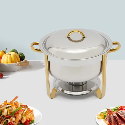 Produktbild von Chafing Dish warmbehälter 5 L Gold für Feiern, Partys, Catering, Buffets