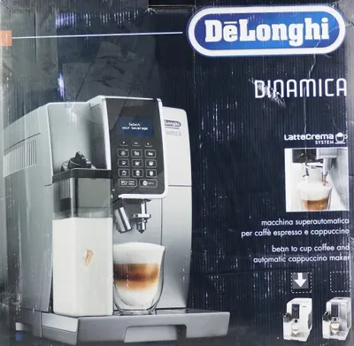 Produktbild von Delonghi ECAM 353.75.W Dinamica plně automatický kávovar bílý 1450 Watt 1,8L nádržka
