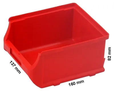Produktbild von Allit Sichtlagerkasten ProfiPlus rot