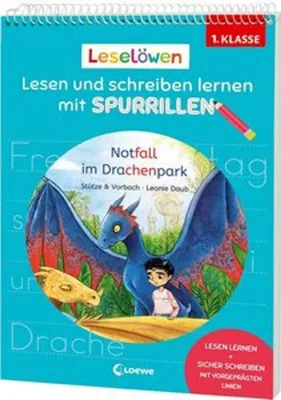 Image de Leselöwen - Lesen und schreiben lernen mit Spurrillen - Notfall im Drachenpark