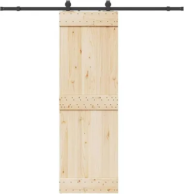 Produktbild von Schiebetürbeschlag-Set 213 cm Stahl Schwarz, Schiebetürsystem, Schiebetür Beschlag - 4009719