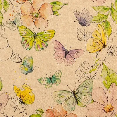 Produktbild von Servietten 33x33 cm - Colourful Butterflies