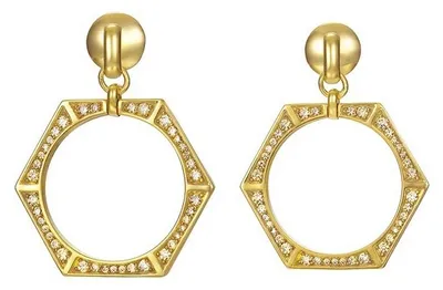 Produktbild von Joop Damen Ohrringe Silber Gold Zirkonia EDGED JPER90351B000