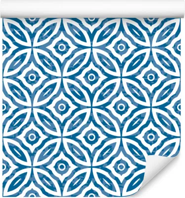 Zdjęcie produktu dla Tapeta Dekoracja geometryczna Abstrakcyjna ornamenty z modnym efektem 3D