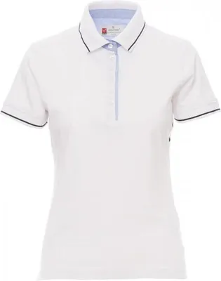 Produktbild von Damen Poloshirt "LEEDS" - Payper Weiss/Marineblau L