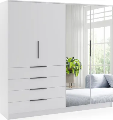 Obrázek produktu pro FurMeb24  atn­ sk­ˆ BOGOTA 200 cm  atn­ sk­ˆ se zrcadlem - b­l