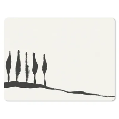 Produktbild von MuchoWow® Mauspad Mousepad Landschaft - Abstrakt - Schwarz und weiß 23x19 cm - Mousepads - Maus Mat - Pad - Mausunterlage - Schreibtischunterlage - Mauspad