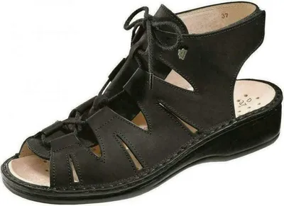 Produktbild von Riemchen-Sandalette Finn Comfort Malaga, Damen, Bequem, Schwarz, Leder, NEU - Damenschuhe Sandale bequem / lose Einlage, Schwarz