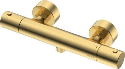 Produktbild von Avapax | Duscharmatur - Gebürstet Gold - Thermostat - Korrosionsbeständig - Modell Abth3012t1