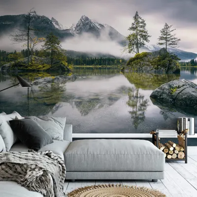 Produktbild von A.S. Création Vlies Fototapete See  Foggy Day DD119023 Berge  Designwalls 2.0