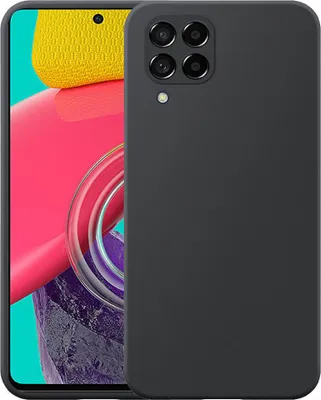 Zdjęcie produktu dla Etui na telefon Samsung Galaxy M53 Elastyczne etui z silikonu TPU - Elastyczne etui na tylną obudowę z silikonu TPU - Czarny - Smartphonics