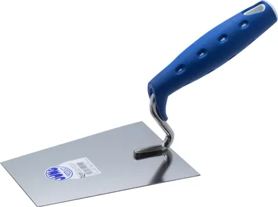 Produktbild von Jung Henkelmann Tiroler Maurerkelle Edelstahl, Kelle + Softgriff, 16 cm S-Hals